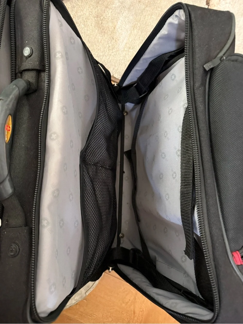 SwissGear Black & Red Accent Laptop Briefcase